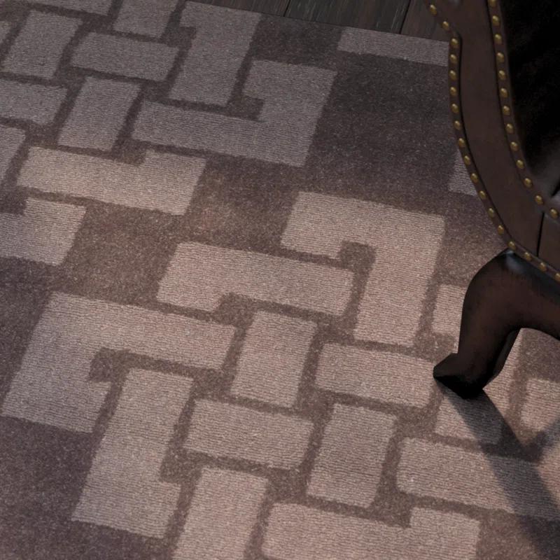 Martha Stewart Hand Tufted Wool Pile Geometric Rug