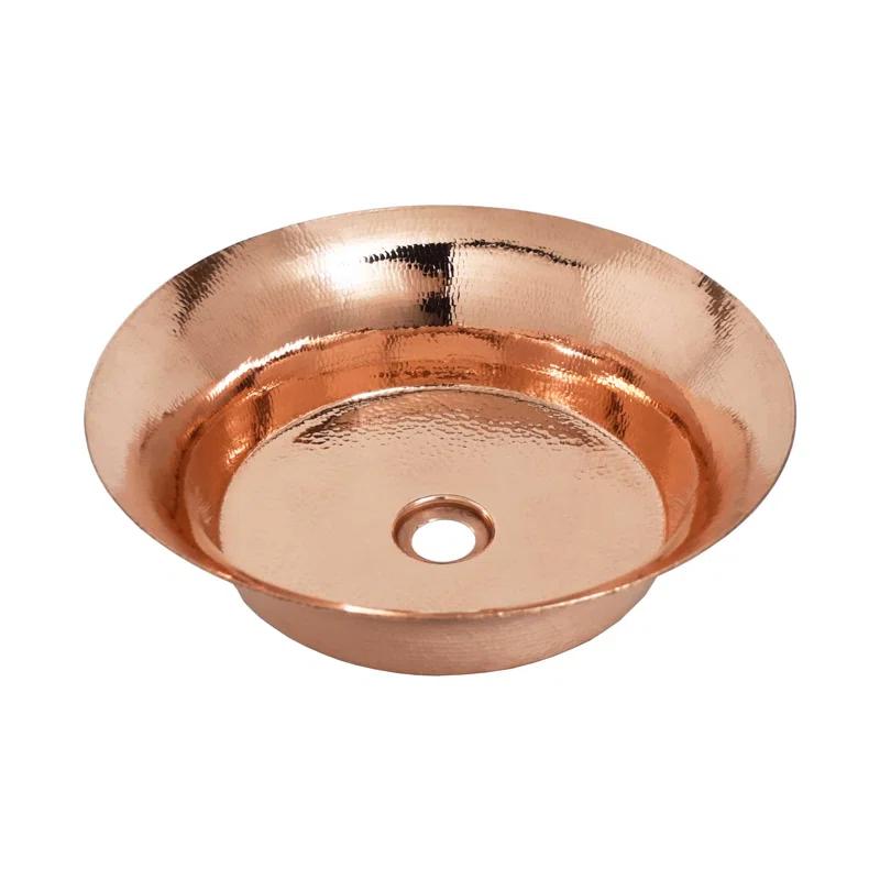 Native Trails Cps71 Maestro Bajo 16-1/4" Circular Copper Vessel Bathroom Sink - Copper