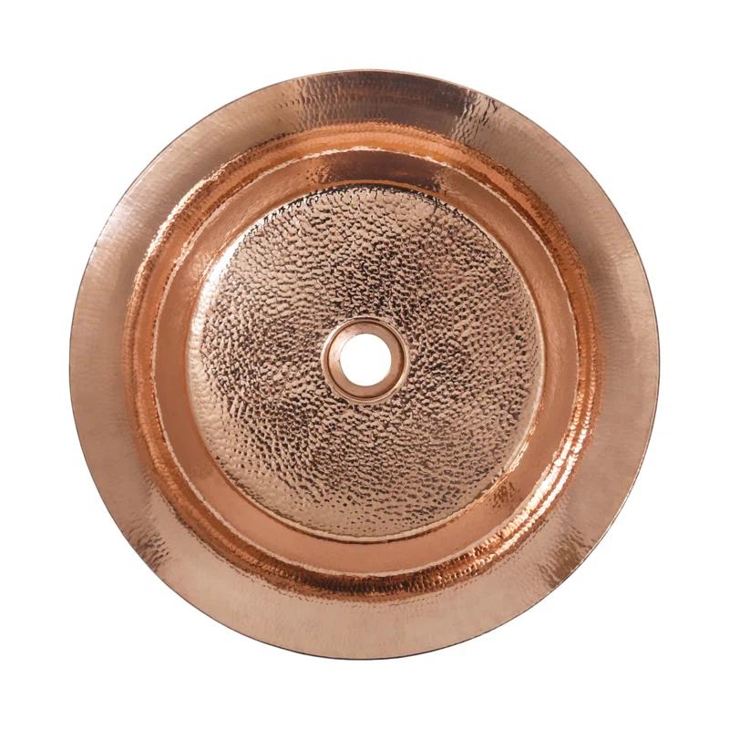 Native Trails Cps71 Maestro Bajo 16-1/4" Circular Copper Vessel Bathroom Sink - Copper