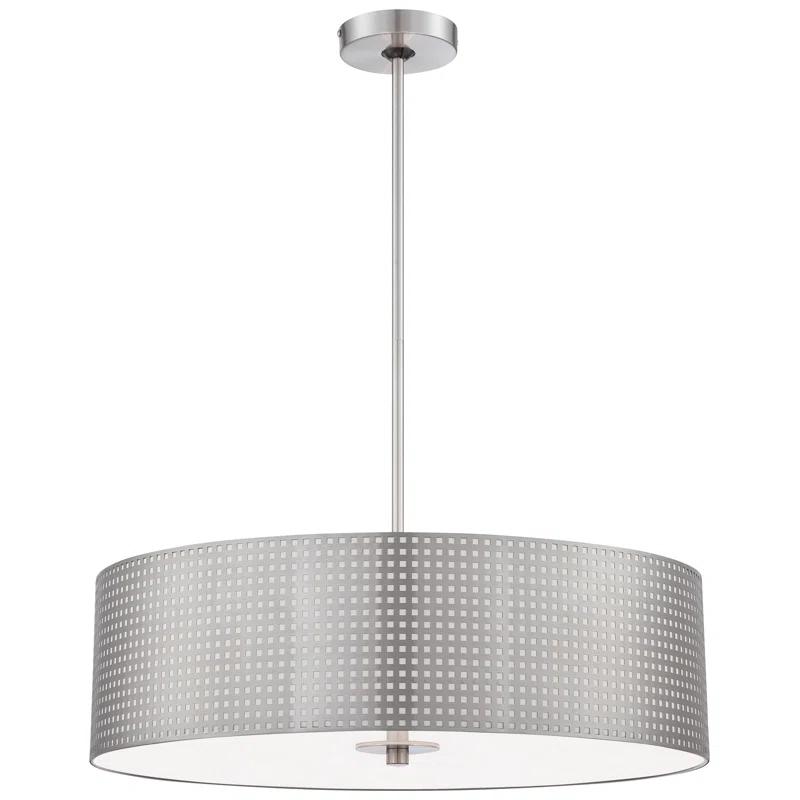 1 - Light Brushed Nickel Single Pendant