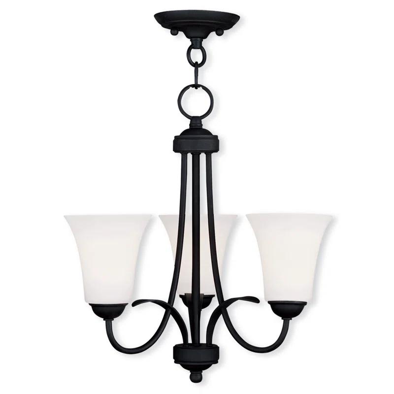 Livex Lighting Ridgedale 3 - Light Flush Mount in  Black