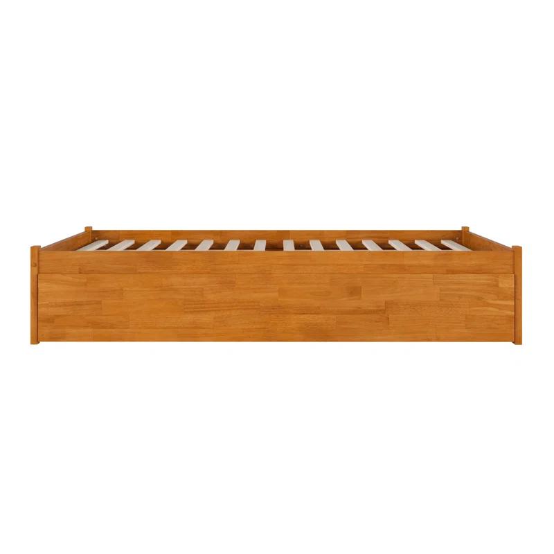 Solid Wood Platform Storage Bed