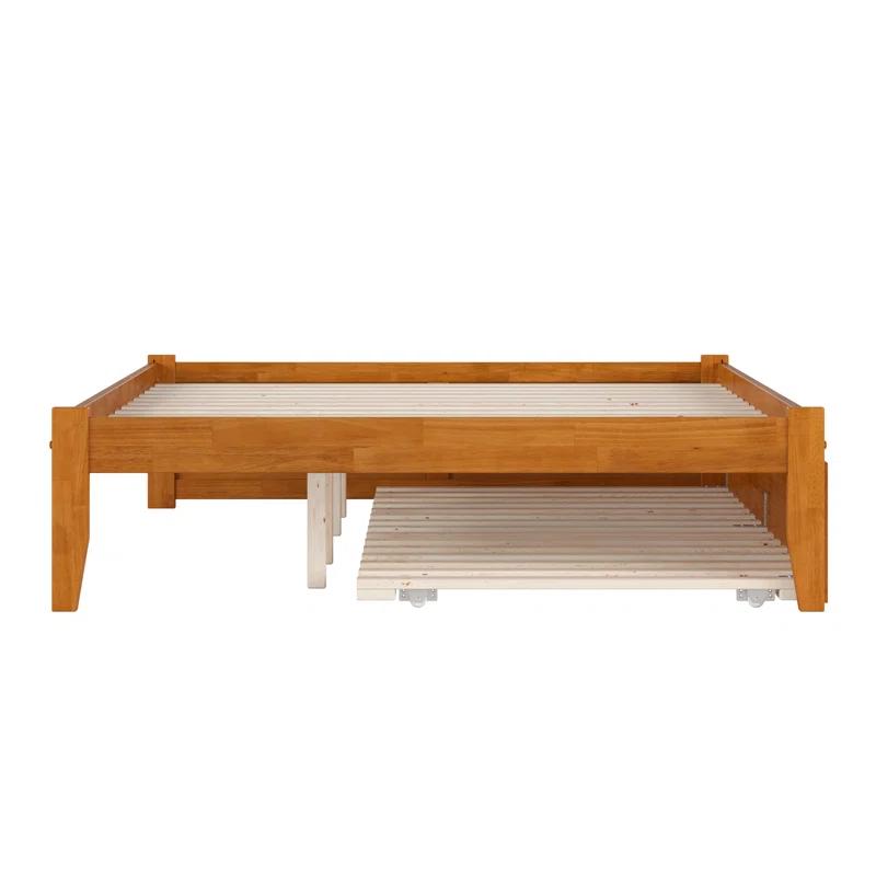 Solid Wood Platform Storage Bed