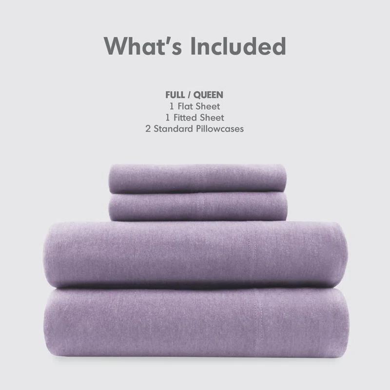 Cotton Blend Jersey Knit All Season Sheet Set