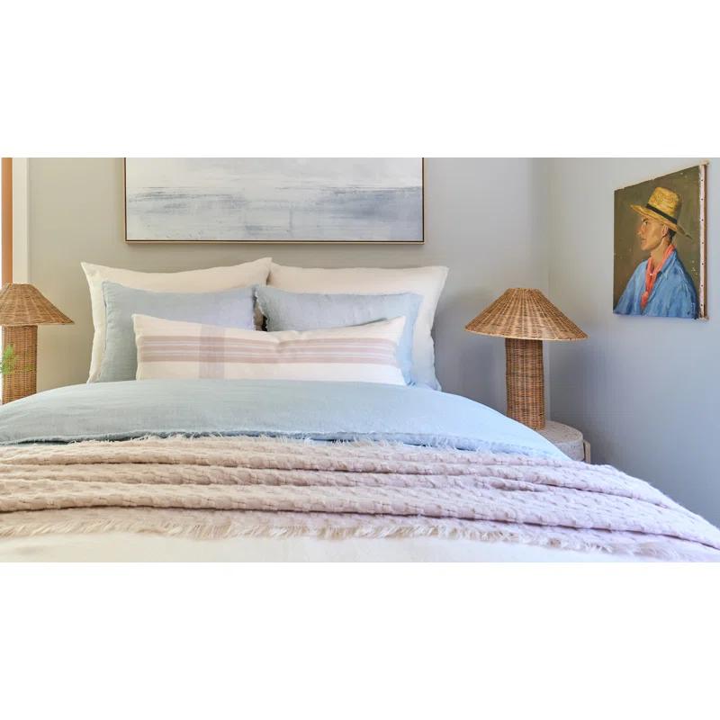 Geneva Plaid Cotton Lumbar Throw Pillow