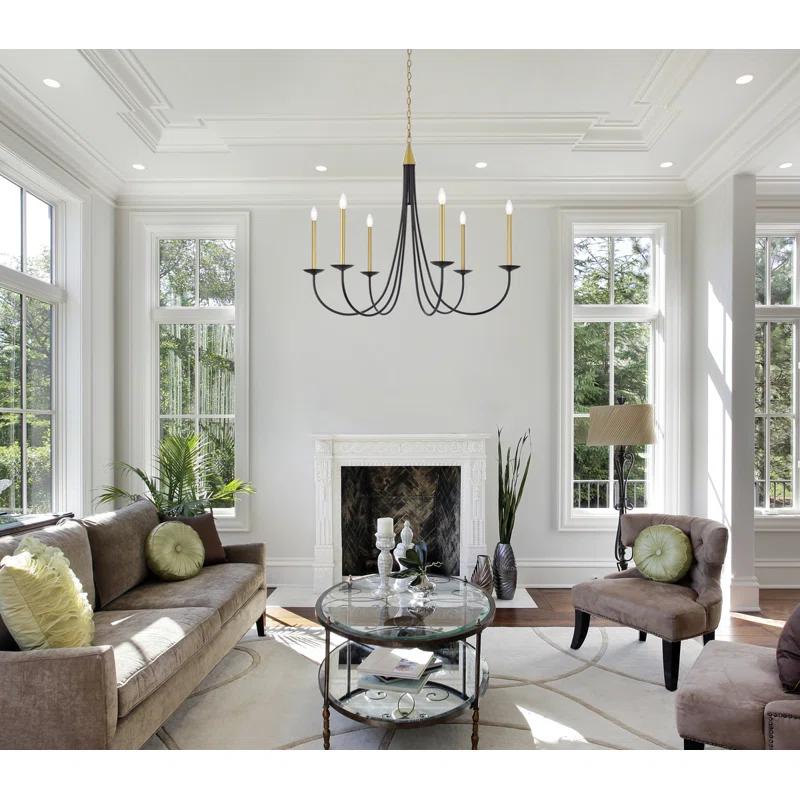 Castlehill 6 Light Metal Dimmable Chandelier