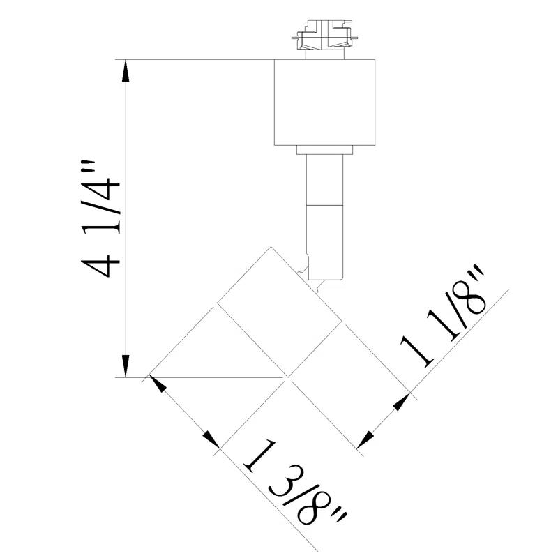 Line Volt Slope Ceiling Adapter