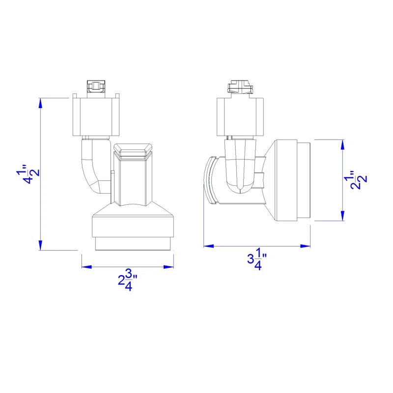 LED Adjustable Track Head