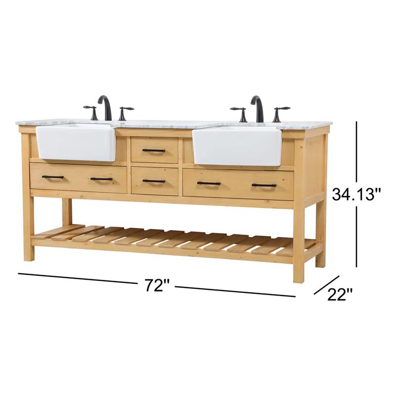 Pelaghia 72'' Double Bathroom Vanity