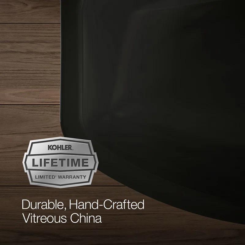 Cimarron® 26.81" Vitreous China U-Shape Pedestal Bathroom Sink with Overflow