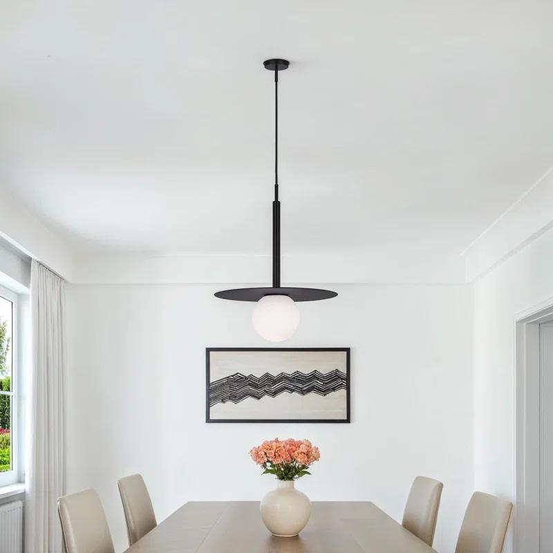 Single Light Glass Dimmable Pendant