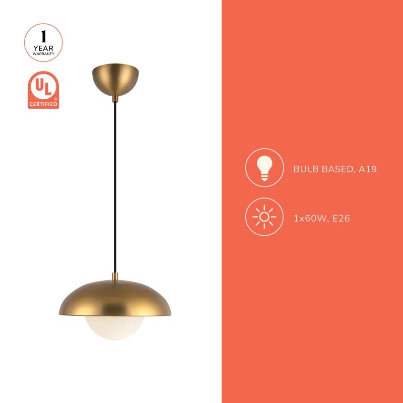 Alessia Single Light Glass Pendant