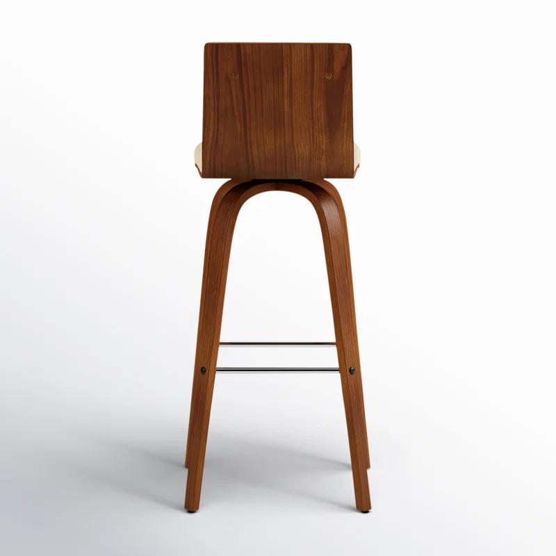 Biance Solid Wood Swivel Bar & Counter Stool