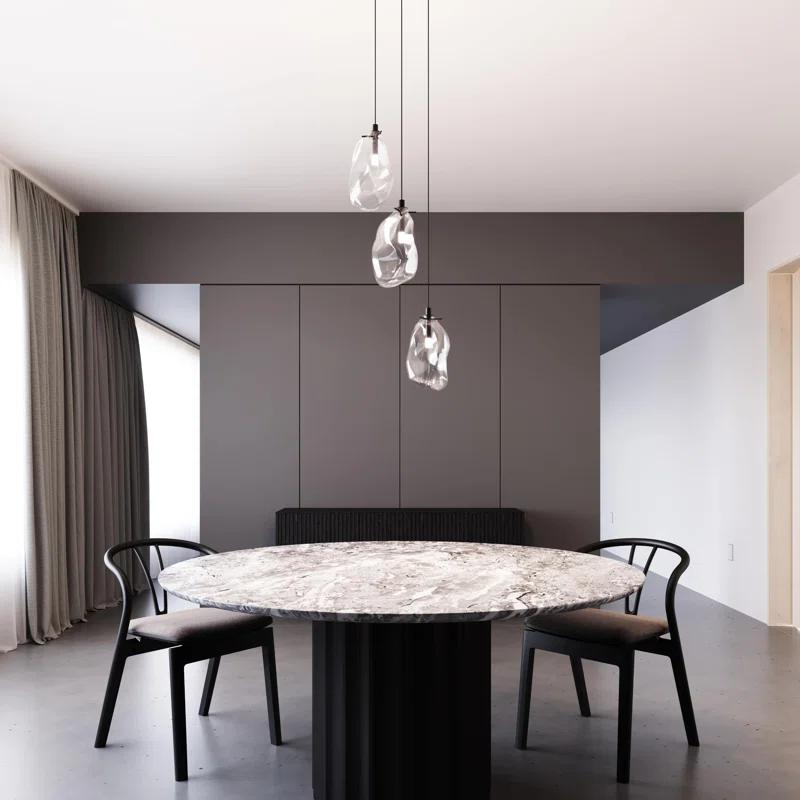 Liquid 3 - Light Satin Black Cluster Pendant