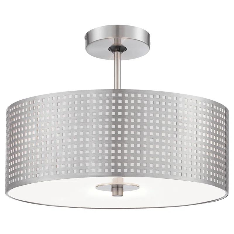 1 - Light Brushed Nickel Single Pendant