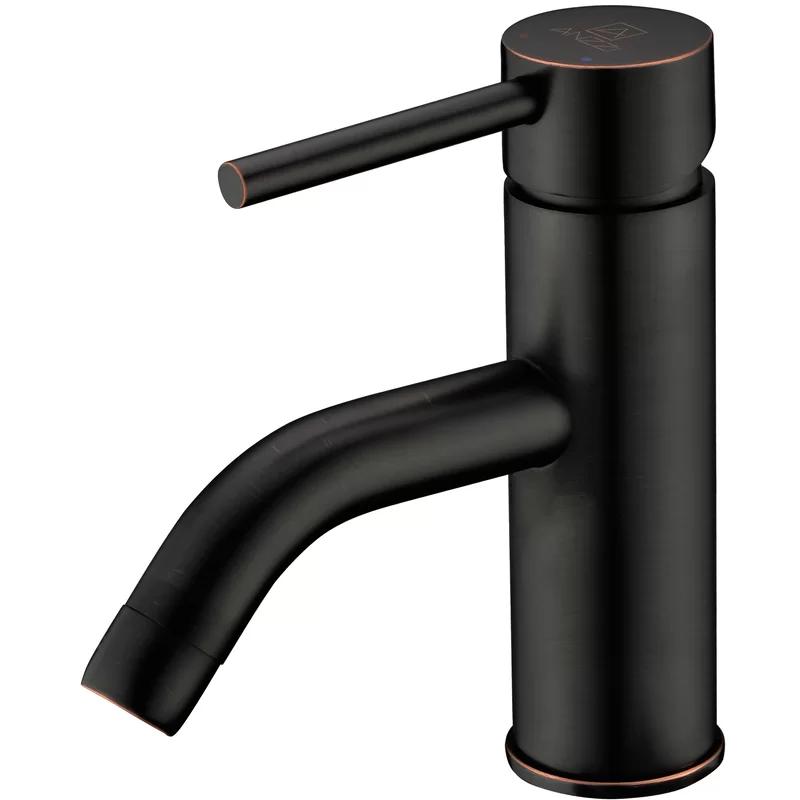 Bravo Low-Arc Solid Brass Bathroom Faucet in Oil Rubbed Bronze