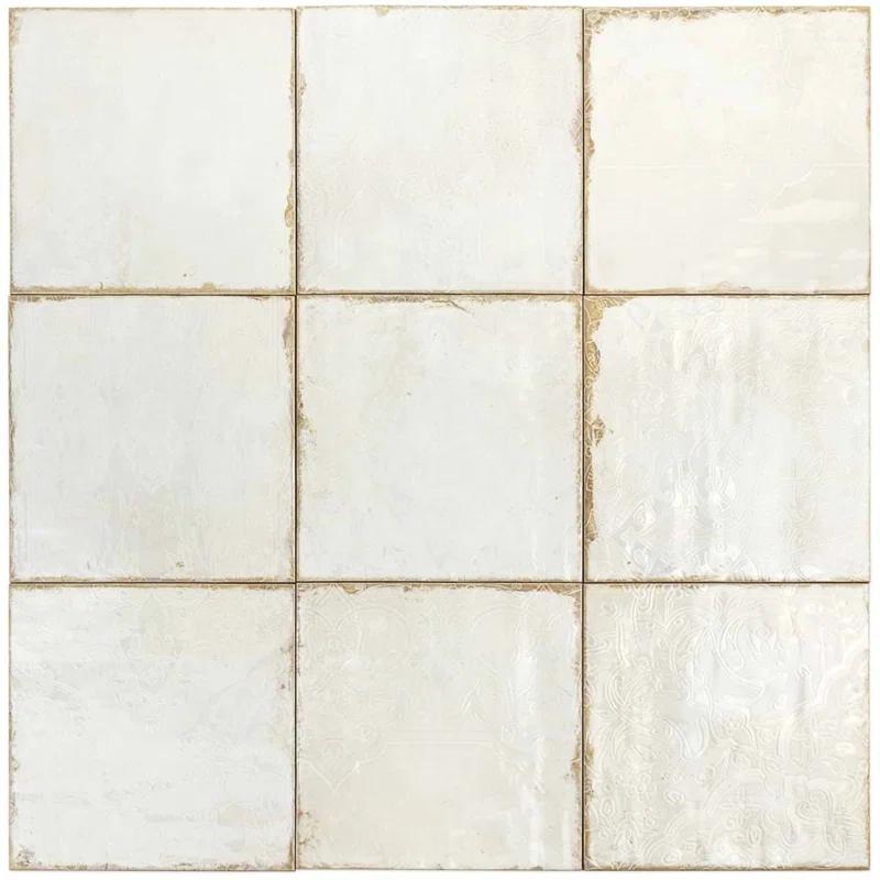 TileBar Angela Harris Dunmore Blu 8X8 Matte Ceramic Floor Tile | Perigold