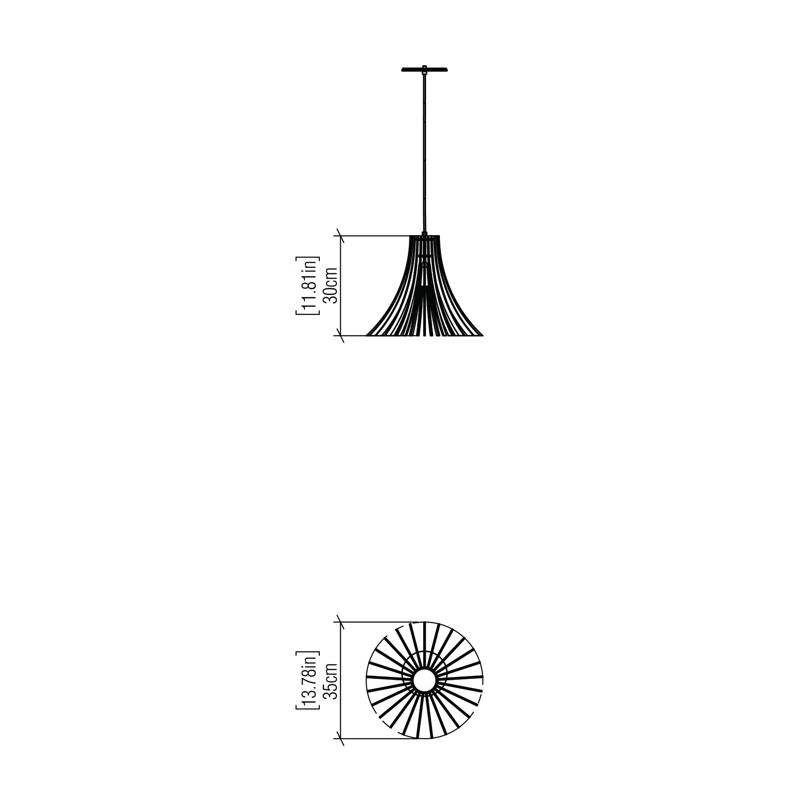 Stecche Di Legno 1 - Light Single Pendant