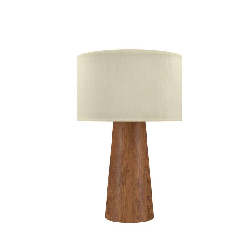 Conical Medium Density Fiberboard (MDF) Table Lamp