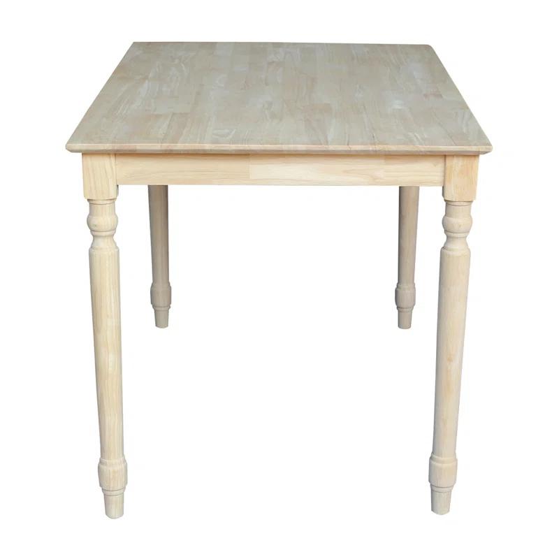 International Concepts Turned Solid Wood Top Dining Table