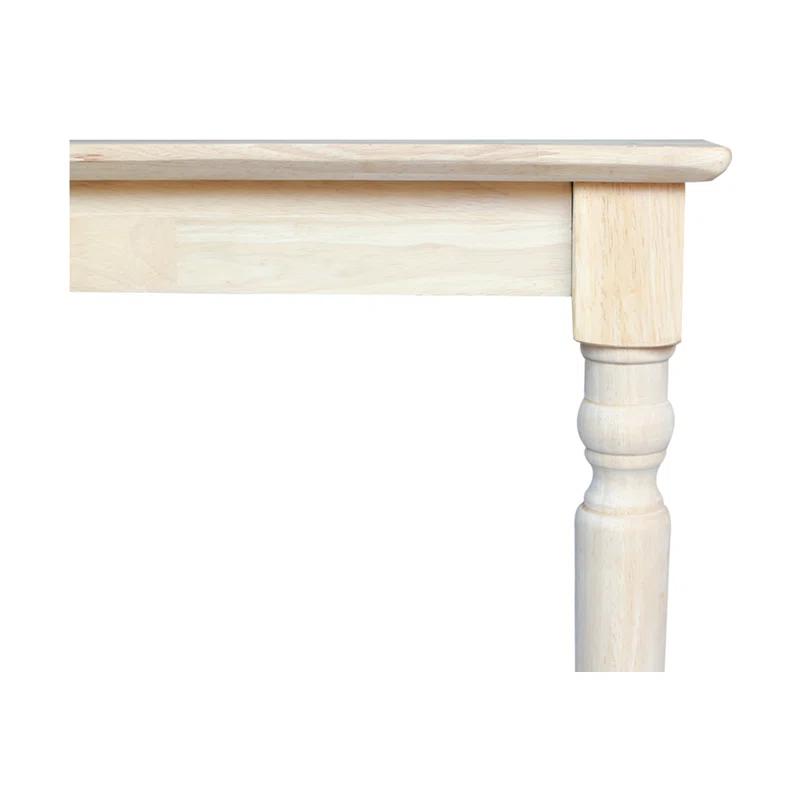 International Concepts Turned Solid Wood Top Dining Table