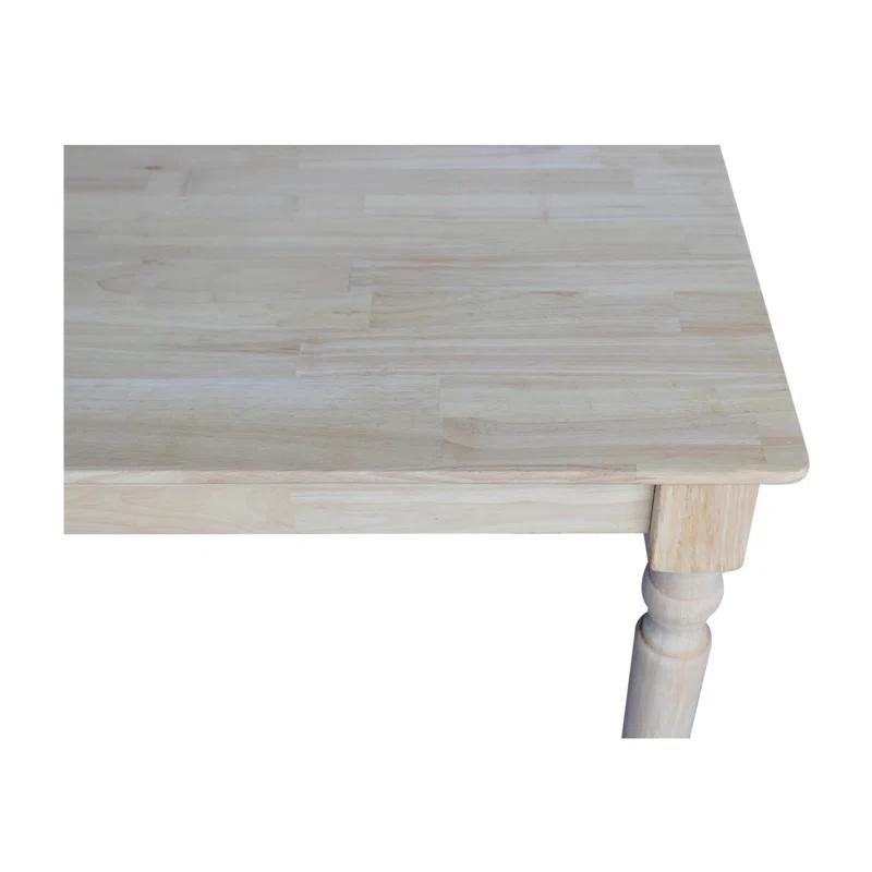 International Concepts Turned Solid Wood Top Dining Table