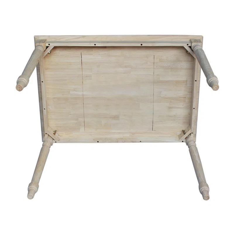 International Concepts Turned Solid Wood Top Dining Table