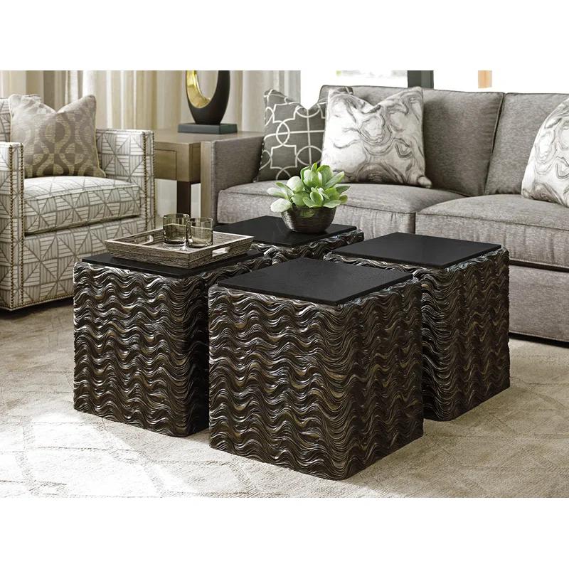Shadow Play Talk Of The Town Cube End Table