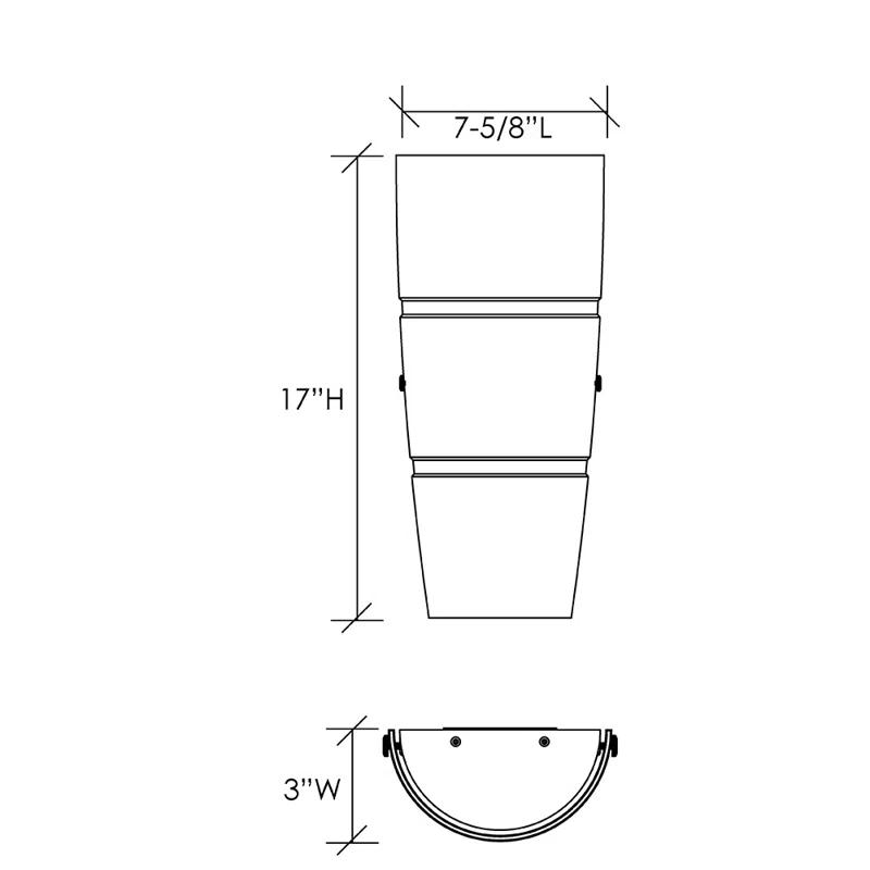 Jesco Lighting Madison LED Flush Mounted Sconce