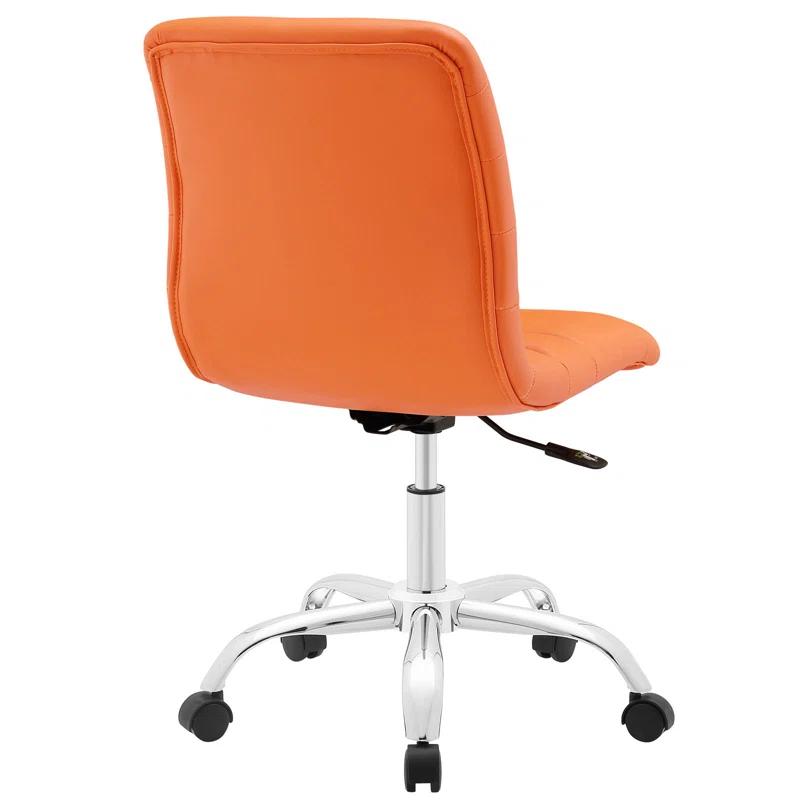 Modway Ripple Armless Mid Back Vinyl Office Chair