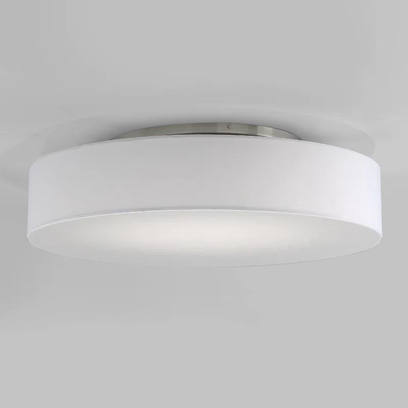 WAC Lighting Manhattan 26" LED 2700K Contemporary Aluminum Flush Mount in Nickel