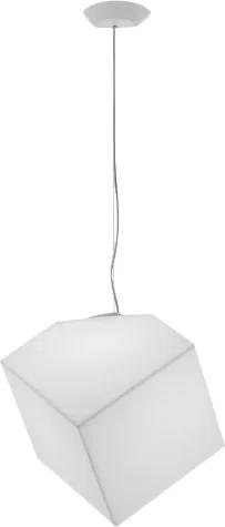 Alessandro White LED Edge Suspension Lamp, 23W, 63" Cord