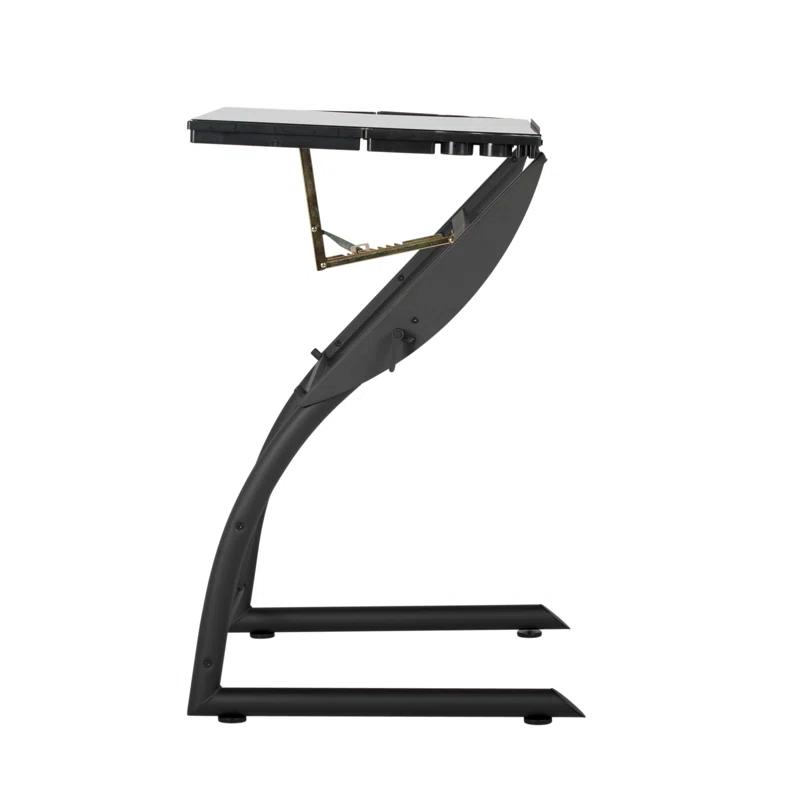 Inbox Zero Cournoyer Glass Drafting Table