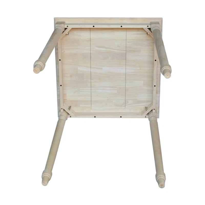 International Concepts Turned Solid Wood Top Dining Table