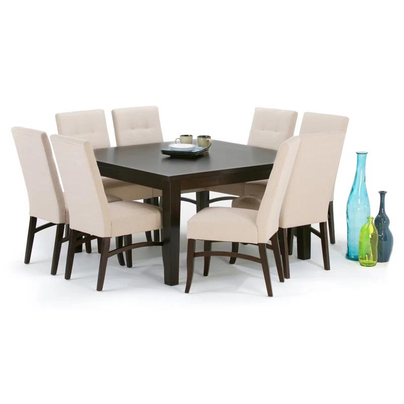 Simpli Home Eastwood Solid Wood Dining Table, Contemporary Style