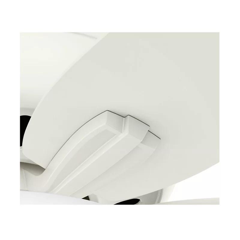 Fresh White 42" Low-Profile LED Ceiling Fan with Whisper-Quiet Motor