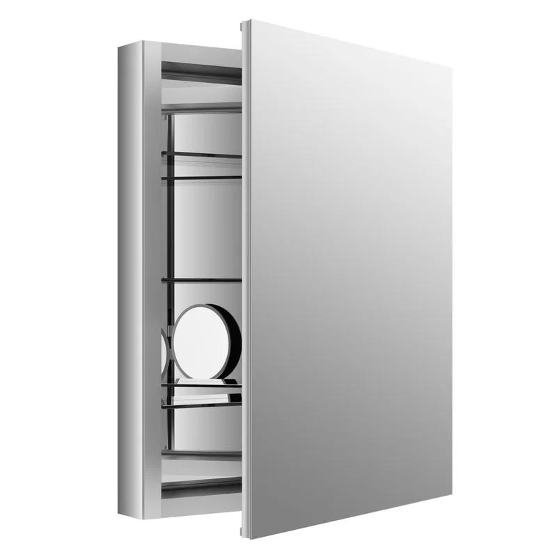 Verdera 24"x30" Aluminum Frameless Medicine Cabinet with Adjustable Shelves