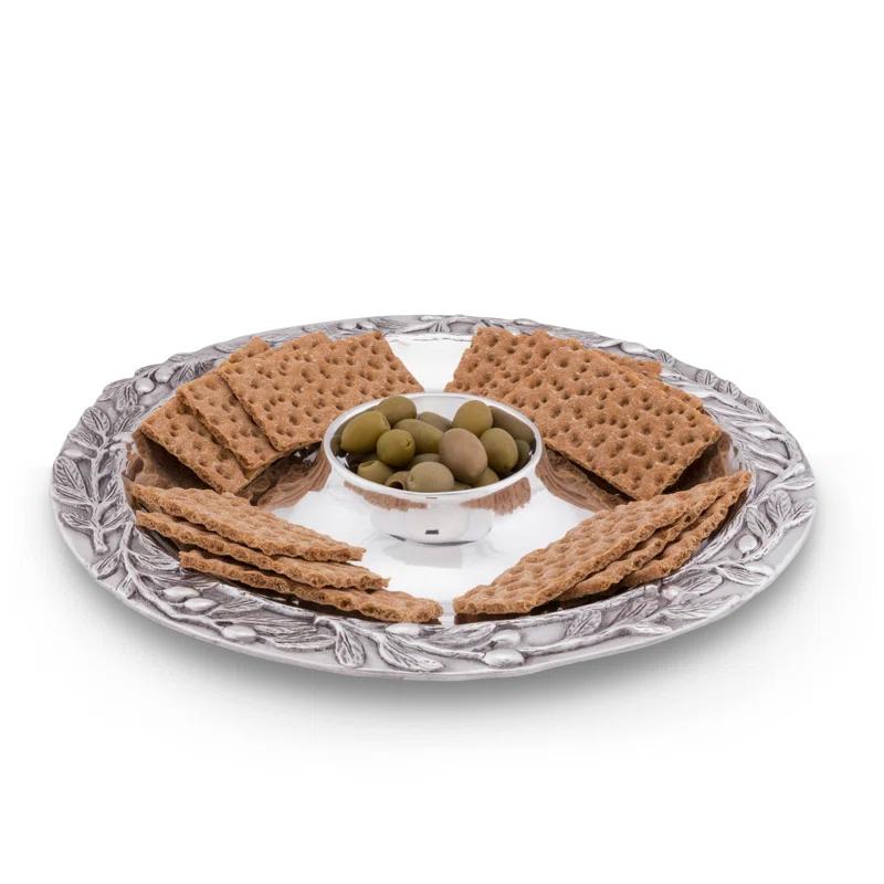 Arthur Court Designs Arthur Court Designs Tuscan Aluminum Chips And Dip Platter
