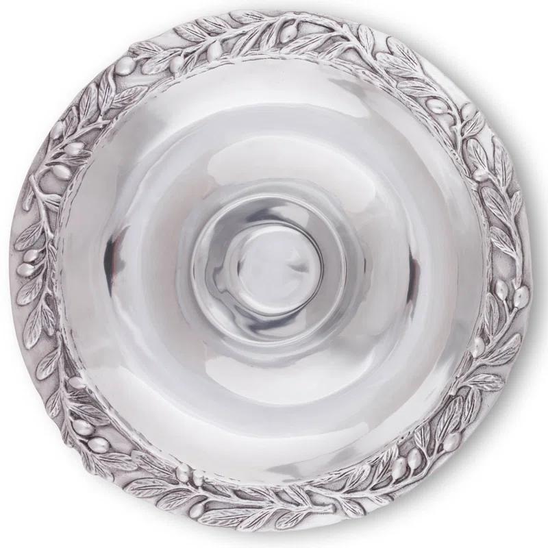 Arthur Court Designs Arthur Court Designs Tuscan Aluminum Chips And Dip Platter