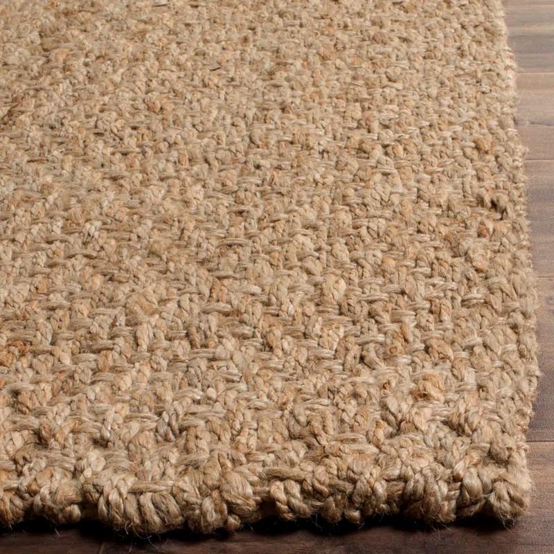 Erroll Pollux Handmade Flatweave Jute/Sisal Area Rug in Brown
