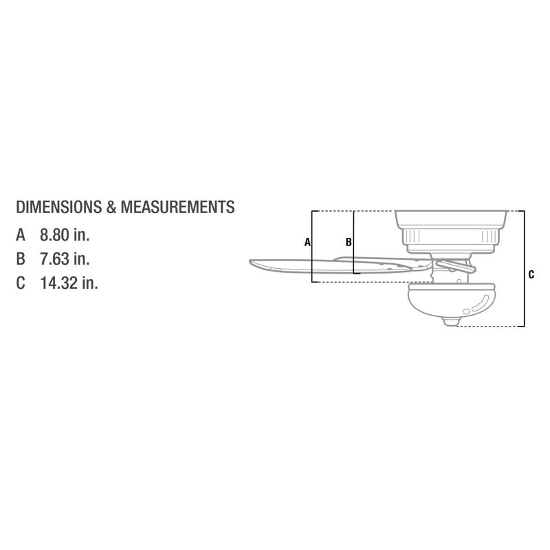 42'' Conroy 5 - Blade Flush Mount Ceiling Fan with Pull Chain and Light Kit Included