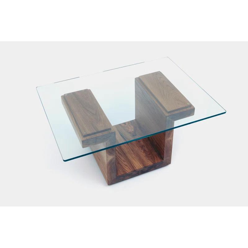 SQG Pedestal Coffee Table with Storage