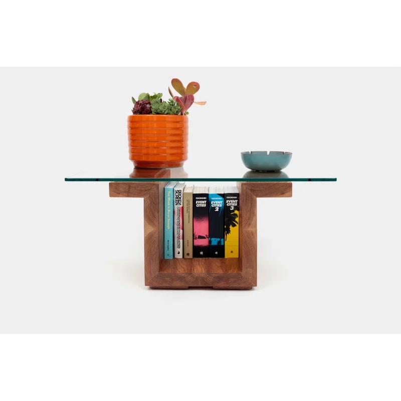 SQG Pedestal Coffee Table with Storage