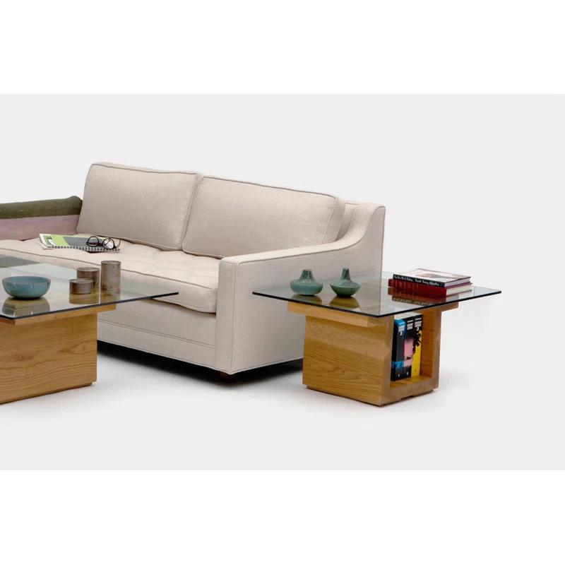 SQG Pedestal Coffee Table with Storage