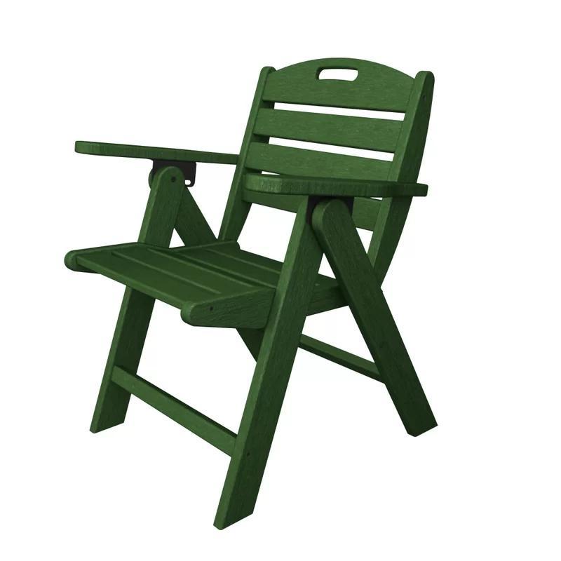 Hunter Green POLYWOOD Nautical Adjustable Lowback Chair