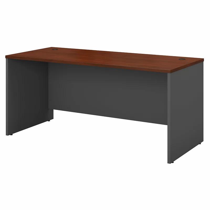 Hansen Cherry 60W Credenza Desk with Drawer and Filing Cabinet