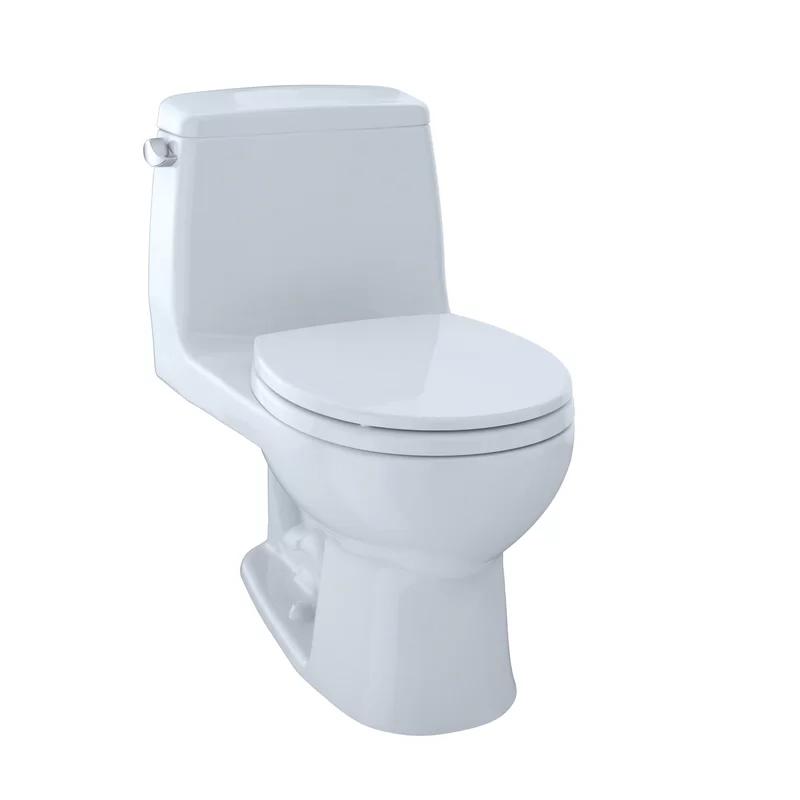 EcoMax Modern Bone Round One-Piece Toilet with SoftClose Seat