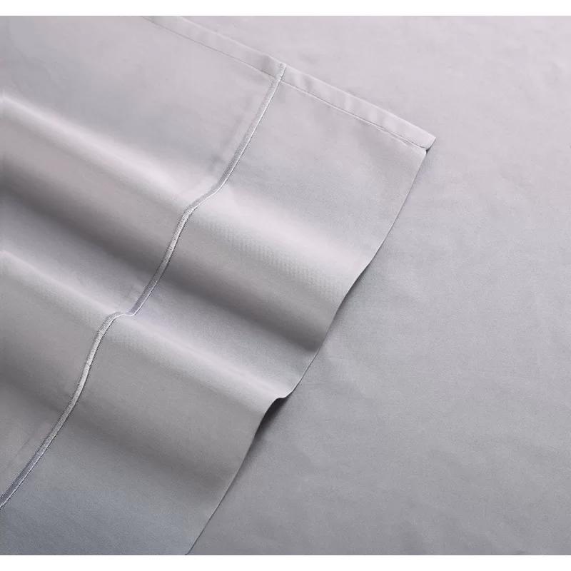 Bright White Full Cotton Percale Sheet Set