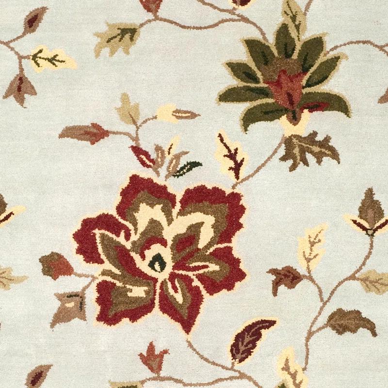 World Menagerie Arber Hand Tufted Wool Floral / Flower Rug