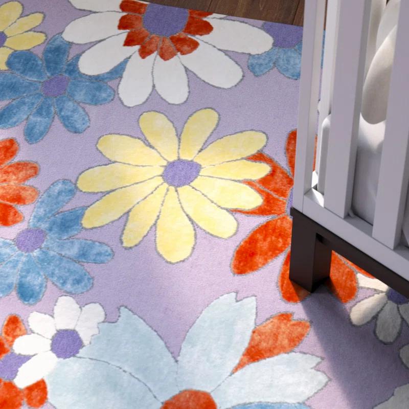 Wilton Hand Tufted Wool & Viscose Floral Rug